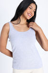 Zivame Knit Cotton Camisole - Grey Melange — thumbnail 5